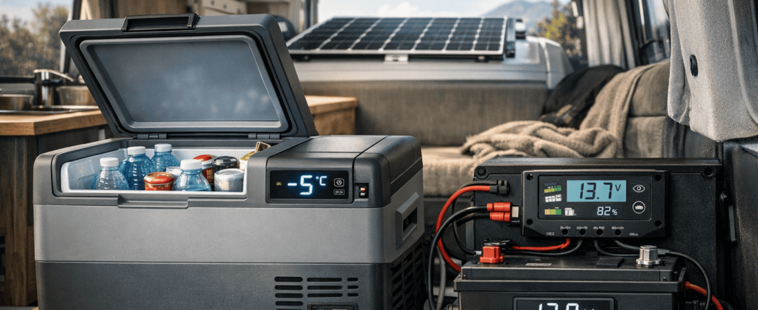Cuánto Consume una Nevera portátil de 12V y Qué Batería Necesitas (Autonomía Real en Camper 2026)